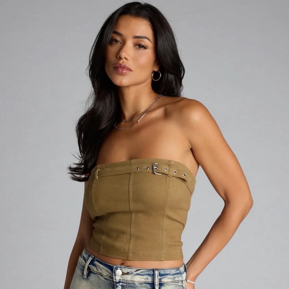 Windsor Buckle Tube Top